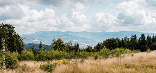 Fototapeta Naklejka Na Ścianę i Meble -  mountain view Silesian Beskids Czantoria Polska