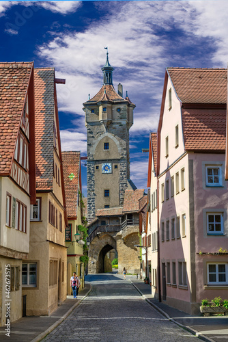 Medieval City of Rothenburg ob der Tauber, Klingentor, Germany