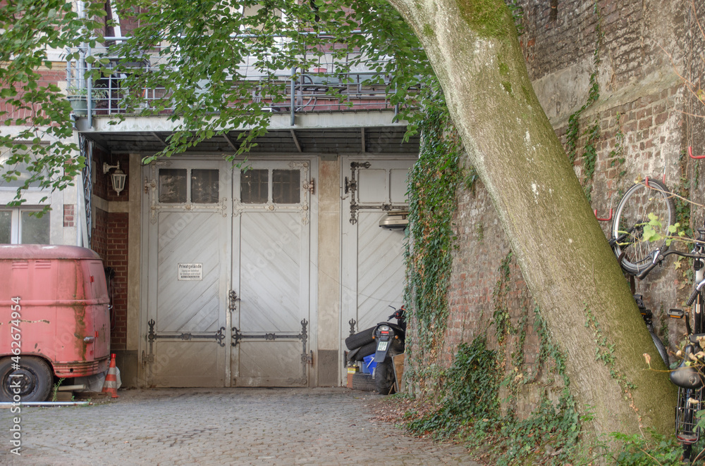 Aachen: Hinterhof