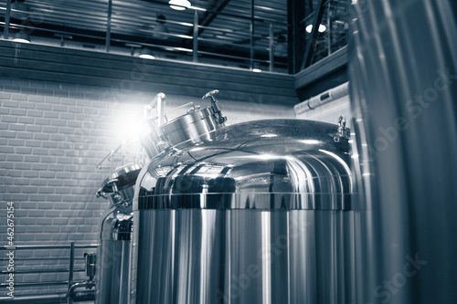 фотографія Craft beer production line in private microbrewery