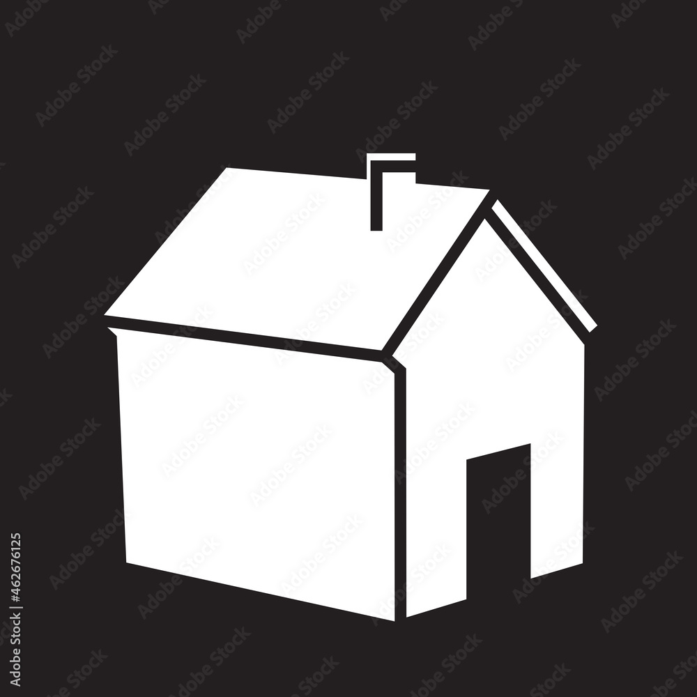 House icon vector isolated on black background. Trendy house icon in flat style. Template for app, ui and logo. Icon house for your web site. Modern house icon House icon vector isolated on black background. Trendy house icon in flat style. Template for app, ui and logo. Icon house for your web site. Modern house icon