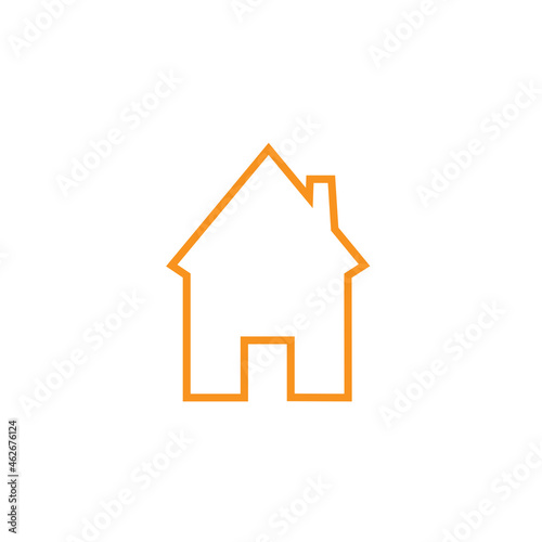 House icon vector isolated on white background. Trendy house icon in flat style. Template for app, ui and logo. Icon house for your web site. Modern house icon