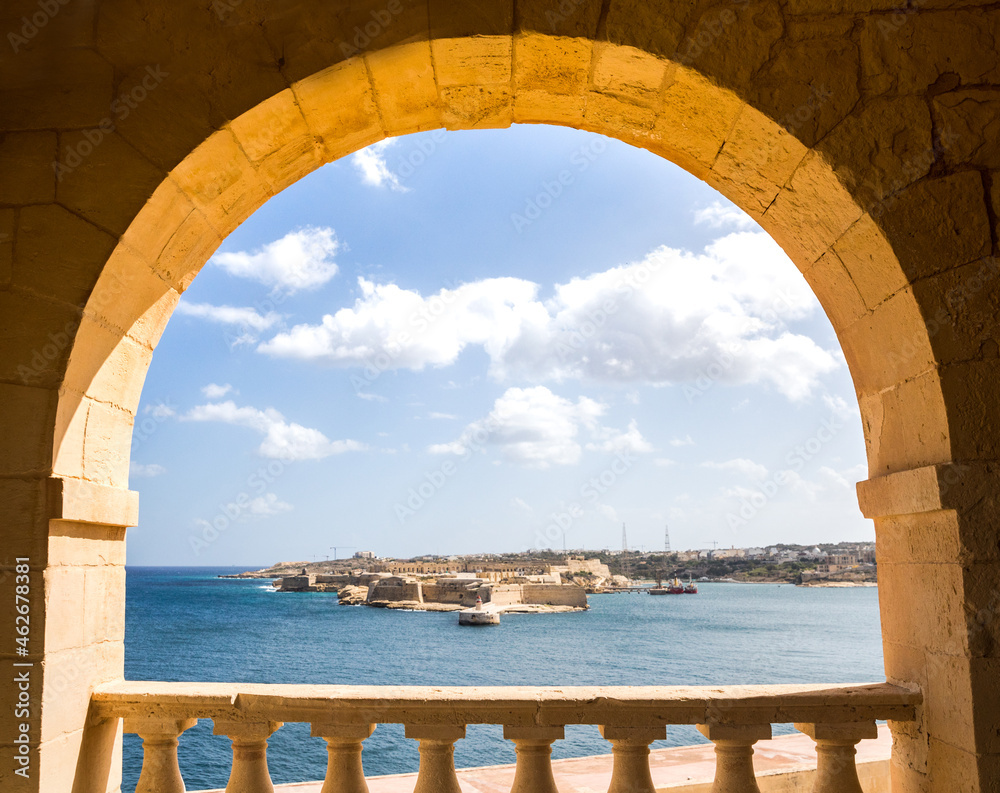 Malta Landschaft Meer Stadt  Schiff