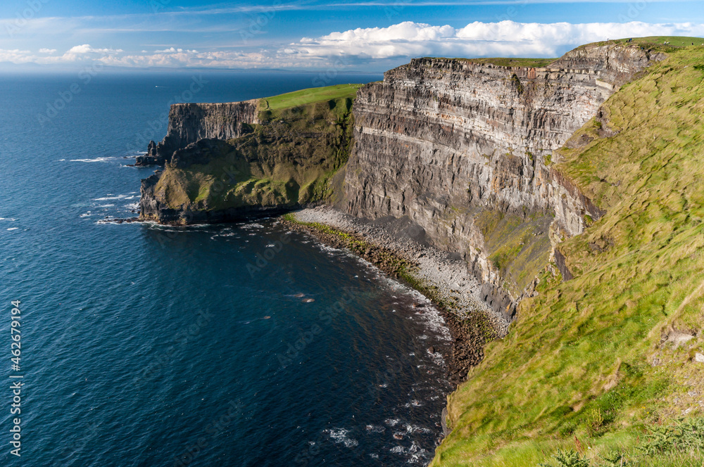 atlantic ocean coast cliffs of moher ireland