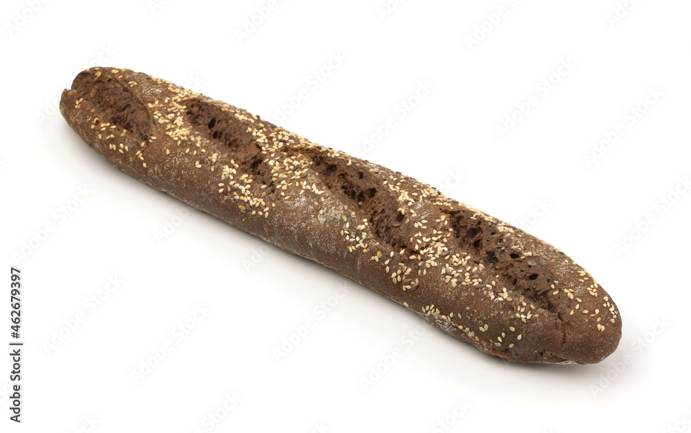Whole loaf of rye bread with sesame seeds Whole loaf of rye bread with sesame seeds