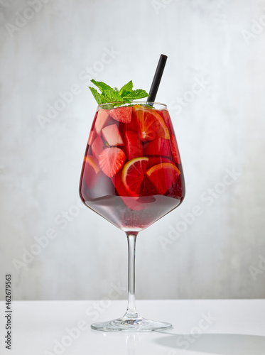 glass of sangria photo