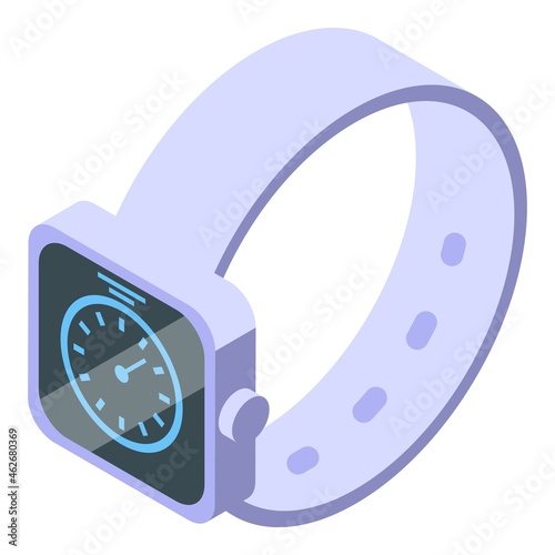 Smartwatch icon isometric vector. Smart watch. Digital health