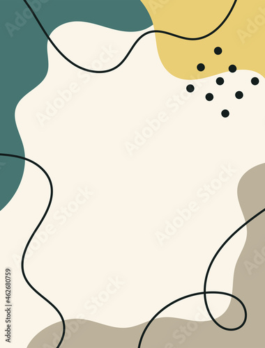Modern vertical background drawn by hand. Abstract vector illustration.