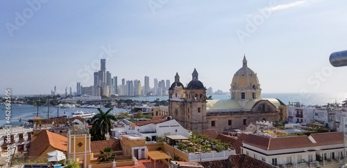 Cartagena, Bolivar, Colombia. Juanuary 30, 2020: Panoramic city landscape.