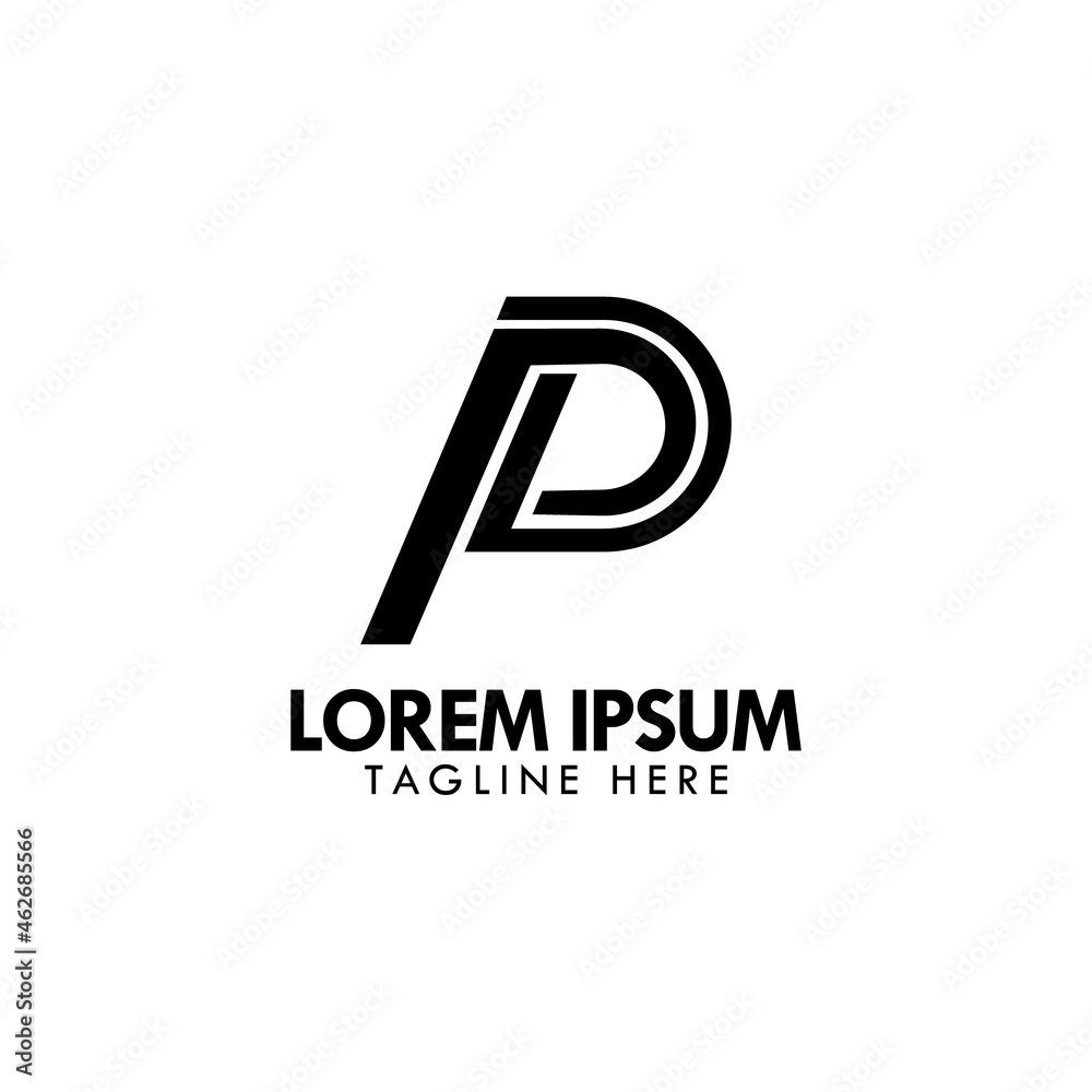 Initial letter monogram logo design template Initial letter monogram logo design template