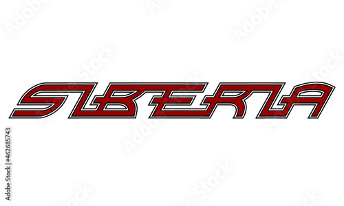 Logo for business inscription Siberia