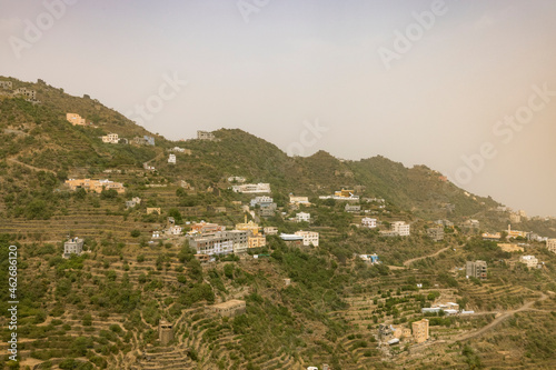 Views across the Faifa mountains in Jazan region of Saudi Arabia © hyserb