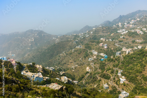 Views across the Faifa mountains in Jazan region of Saudi Arabia © hyserb