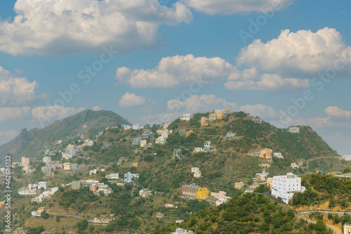 Views across the Faifa mountains in Jazan region of Saudi Arabia photo