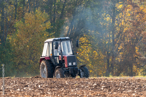 tractor in the field