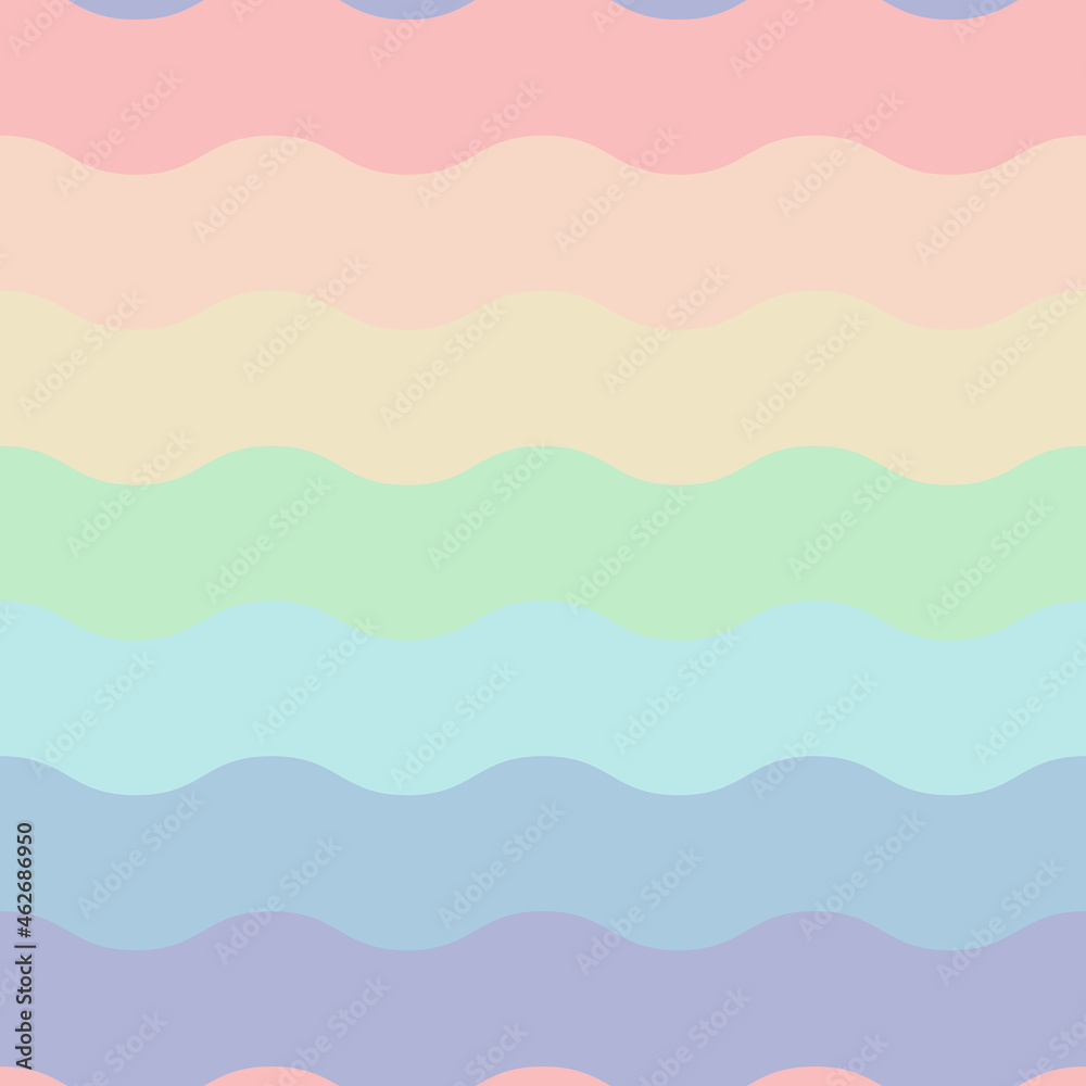 rainbow seamless pattern vector illustration