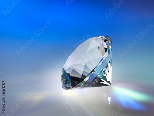 Close-up of gemstone on table