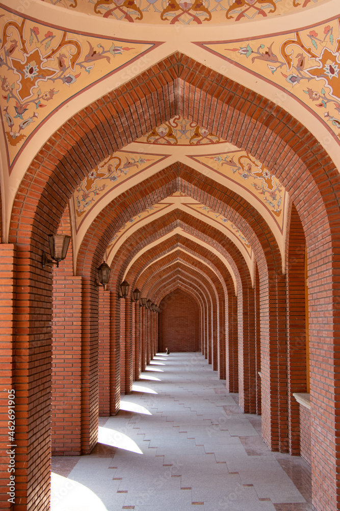 Islamic architecture details of Imamzadeh mosque in Ganja city - Azerbaijan