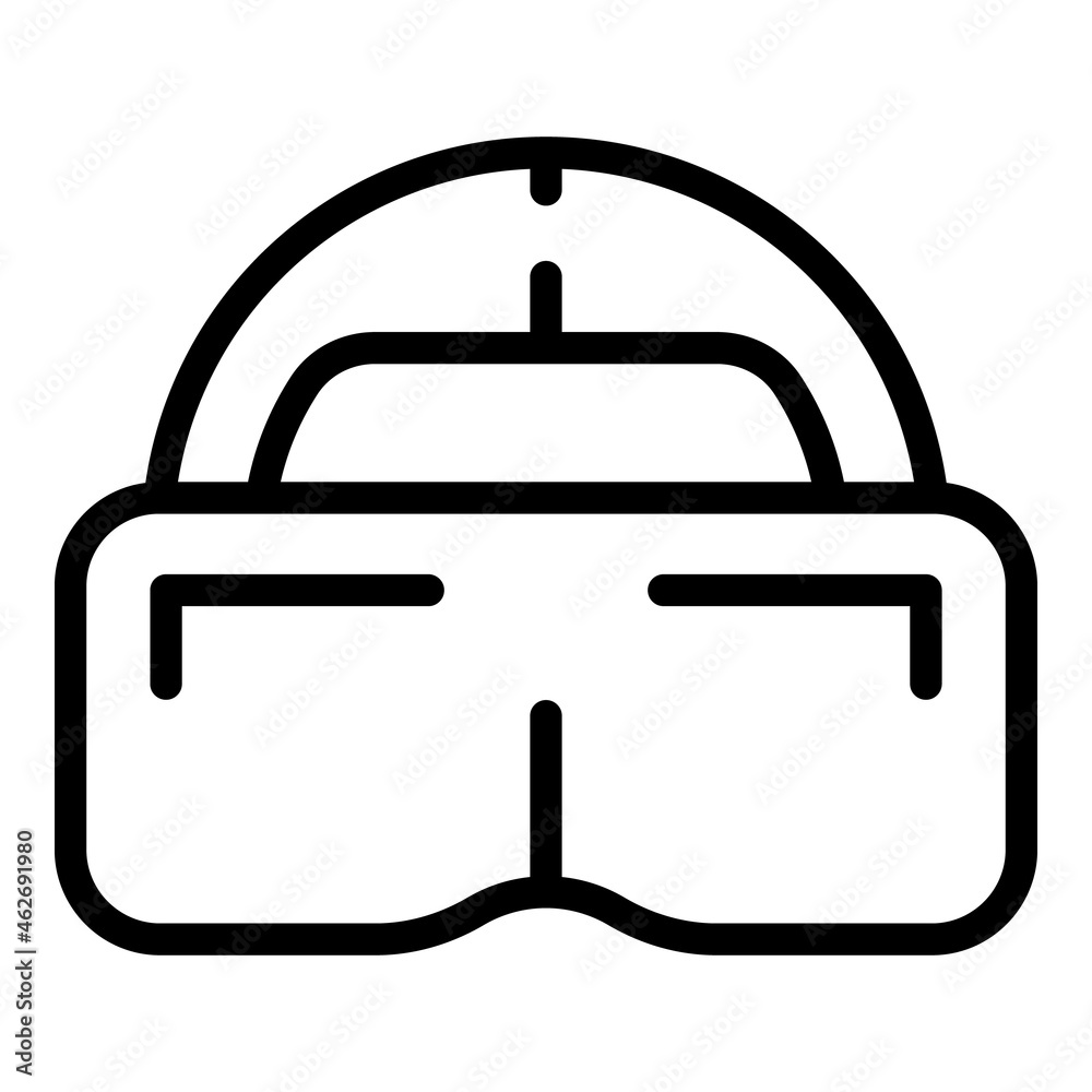 Vr headset icon outline vector. Virtual platform. Digital reality Vr headset icon outline vector. Virtual platform. Digital reality