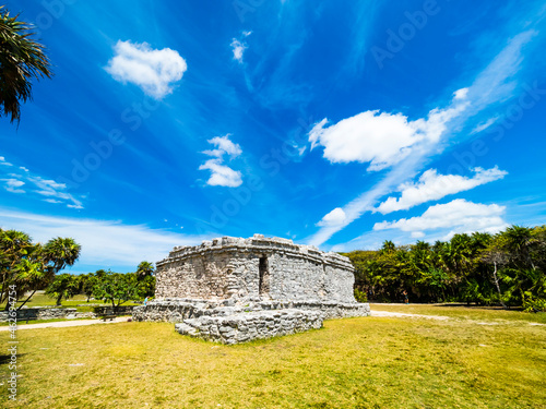 Mexico, Yucatan, Riviera Maya, Quintana Roo, Tulum, Archaeological ruins of Tulum