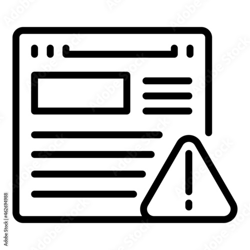 Secured website icon outline vector. System lock. Secure cyber