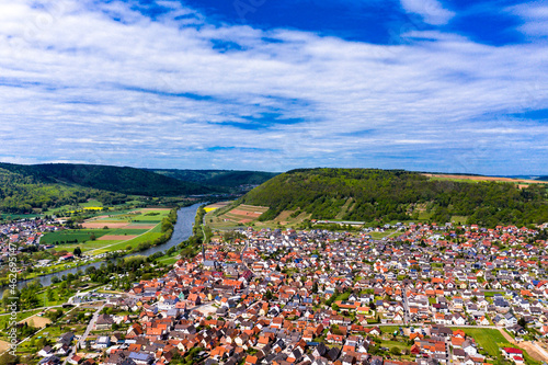 View of Kleinheubach and Grossheubach, Bavaria, Germany photo