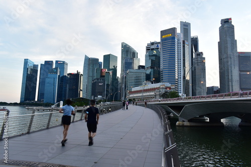 City View with human interest , Singapore © teoyeekhai