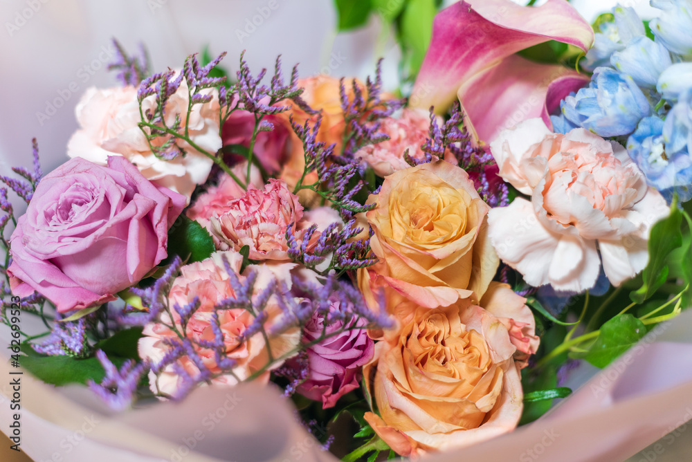 A beautiful festive bouquet of roses, background.. A beautiful festive bouquet of roses, background..