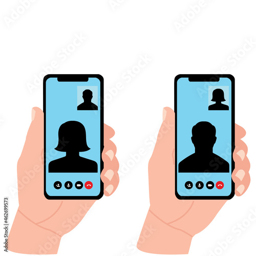 phone calls vector illustration