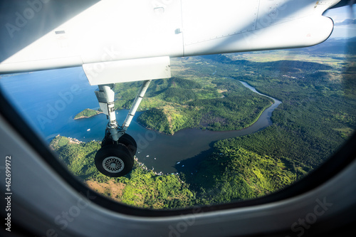 Philippines, Palawan, Coron, Aerial view from airplane photo