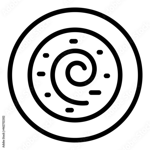 Vegetarian cream soup icon outline vector. Tomato bowl. Vegetable dish