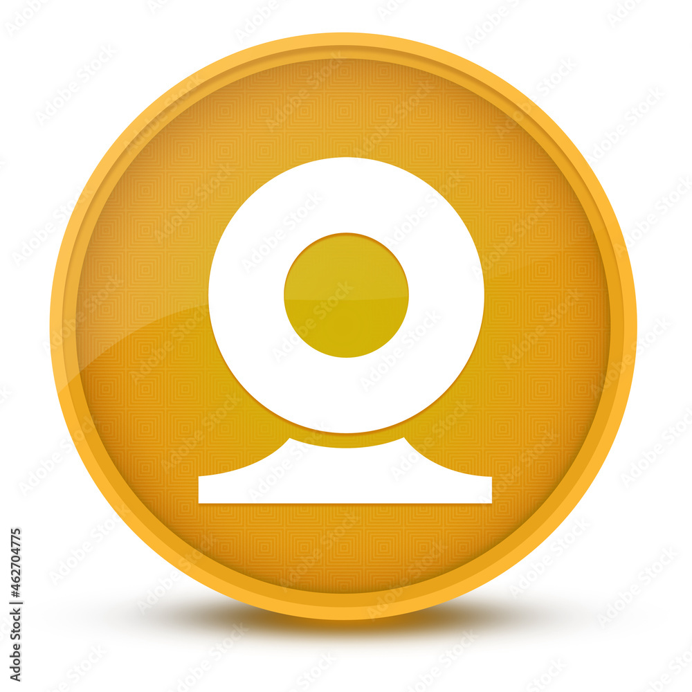 Camera luxurious glossy yellow round button abstract Camera luxurious glossy yellow round button abstract