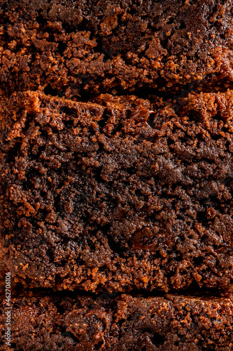 Chocolate  Brownie Texture Close Up Macro