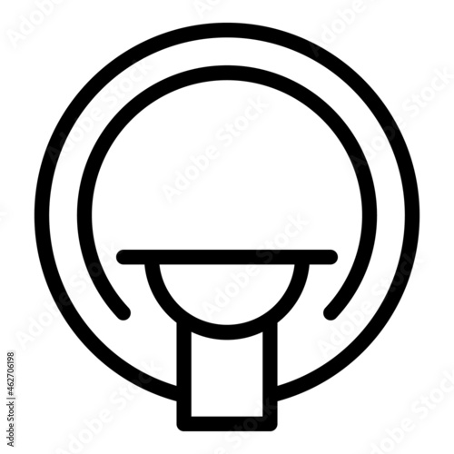 Magnetic tomography icon outline vector. Mri scan. Medical scanner