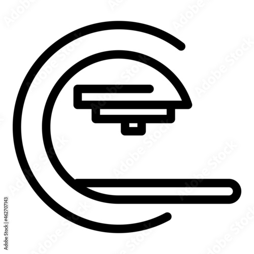 Medical imaging icon outline vector. Magnetic resonance. Mri scan