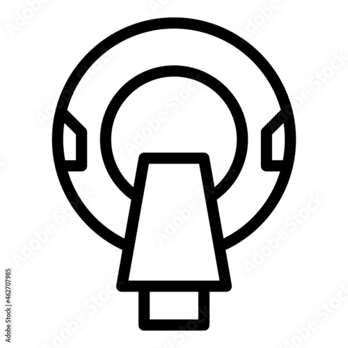 Hospital mri icon outline vector. Magnetic resonance. Medical scanner