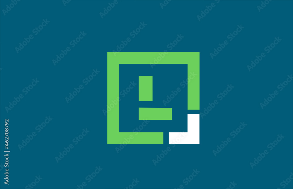 blue green letter L alphabet logo design icon for business blue green letter L alphabet logo design icon for business