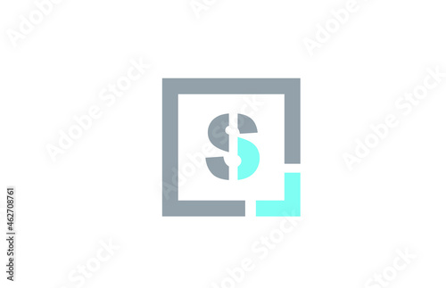 Free Download grey letter S alphabet logo design icon for business - GFXLoad