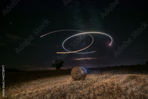 moon over the field