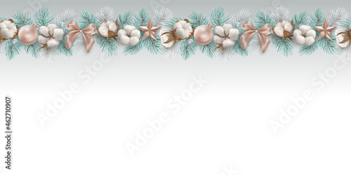 Christmas garland with decoration