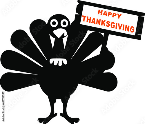 turkey for thanksgiving and different events on white background. Vector