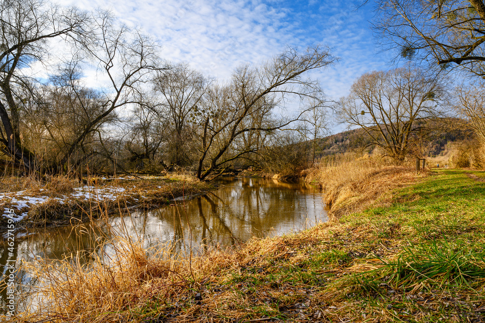 Germany, Baden-Wurttemberg, Stockacher Aach river inÔøΩBodenseeufer nature reserve Germany, Baden-Wurttemberg, Stockacher Aach river inÔøΩBodenseeufer nature reserve