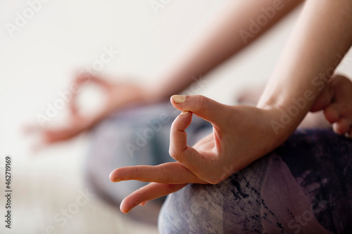 Wallpaper Mural Close up of gyan mudra during meditation Torontodigital.ca