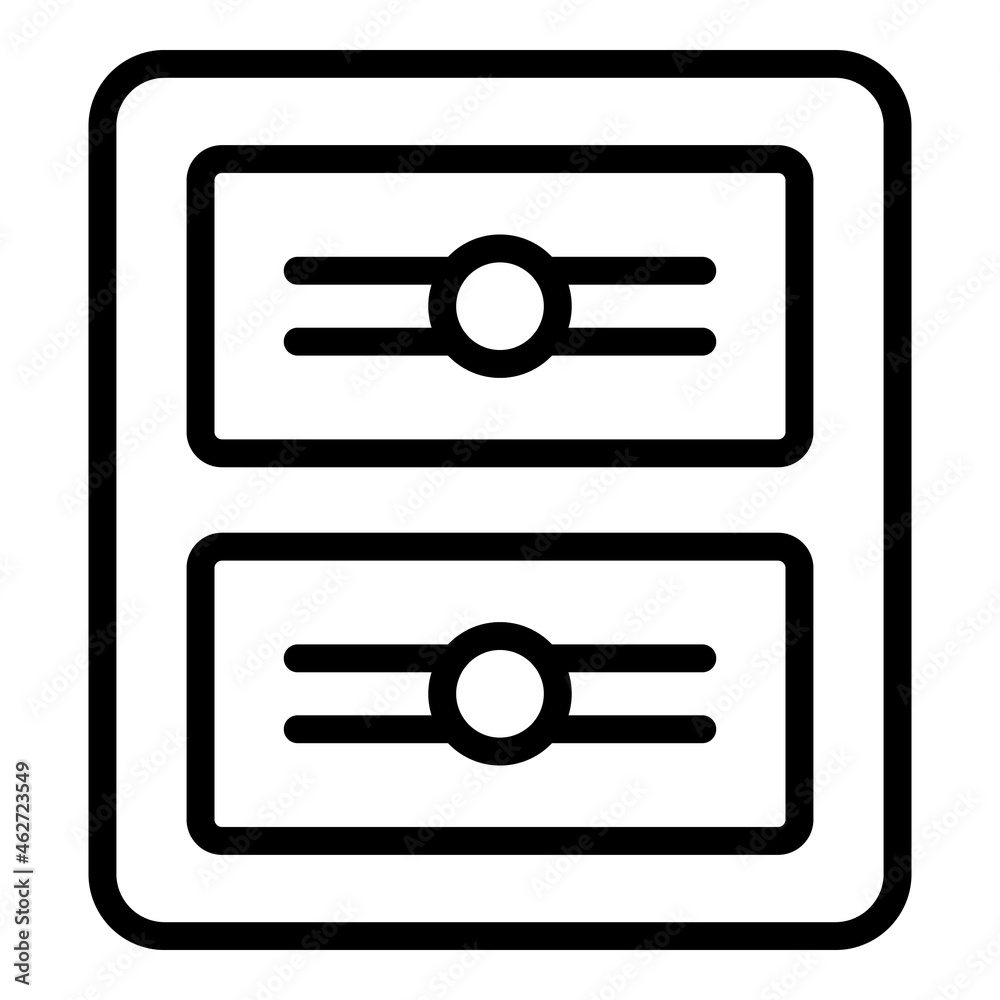 Apartment parcel locker icon outline vector. Delivery service. Home order Apartment parcel locker icon outline vector. Delivery service. Home order