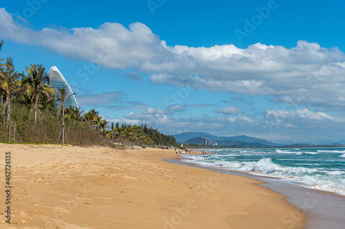 China, Hainan, Sanya, Haitang Bay in summer photo