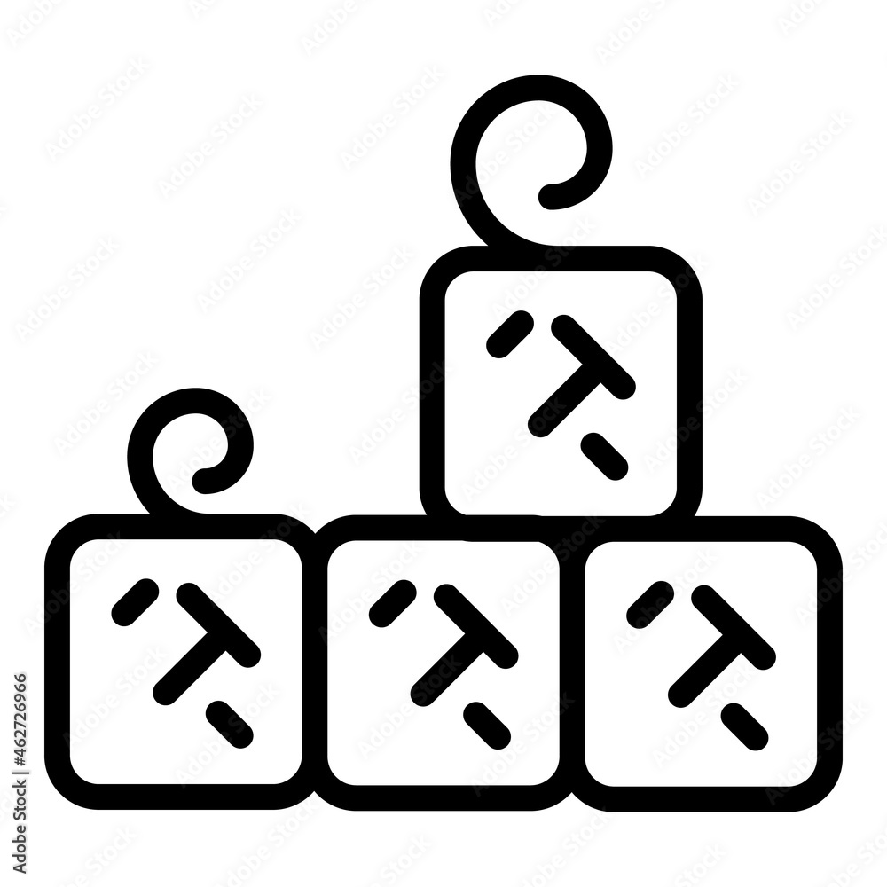 Tractor bale icon outline vector. Hay straw. Farm grass Tractor bale icon outline vector. Hay straw. Farm grass