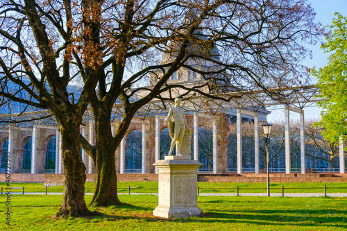 Germany, Bavaria, Munich, Statue of Harmlos in green area of Prinz-Carl-Palais photo