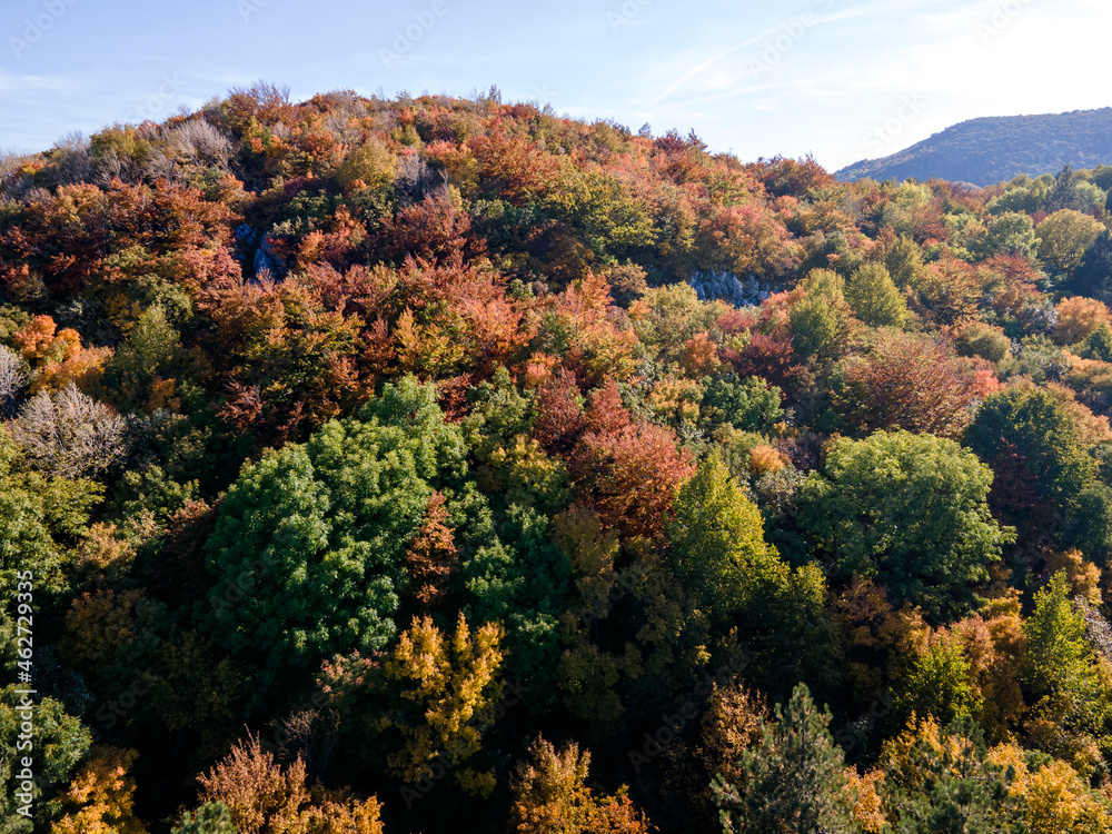 Autumn Landscape of Balkan Mountains near town of Vratsa, Bulgaria Autumn Landscape of Balkan Mountains near town of Vratsa, Bulgaria