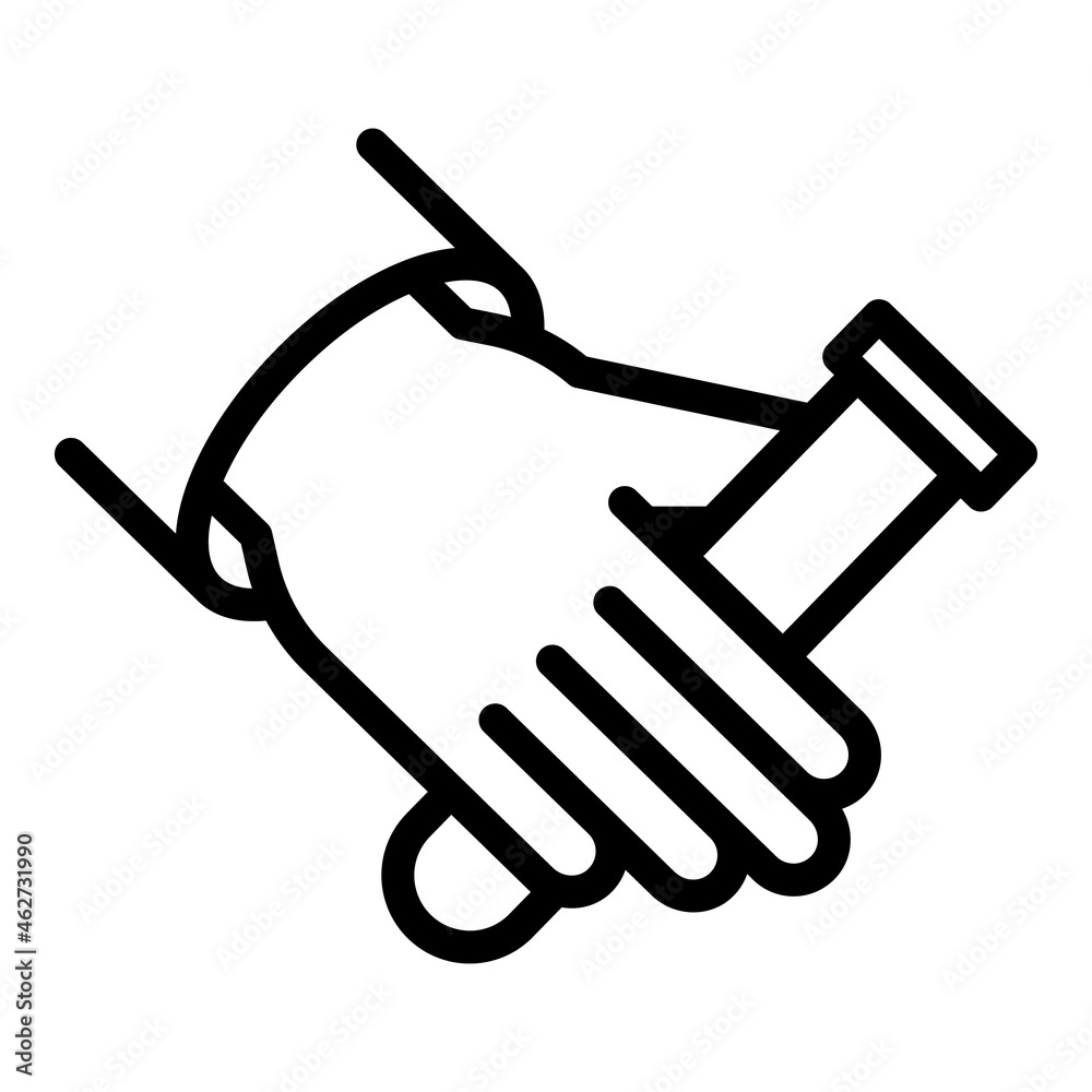 Medical test tube icon outline vector. Lab research. Scientific computer Medical test tube icon outline vector. Lab research. Scientific computer