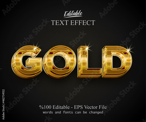 GOLD editable text